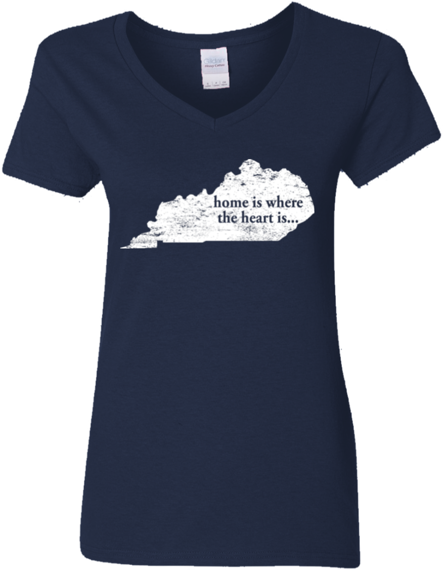 Home Is Where The Heart Is Shirt Kentucky Shirt Gift (1155x1155), Png Download