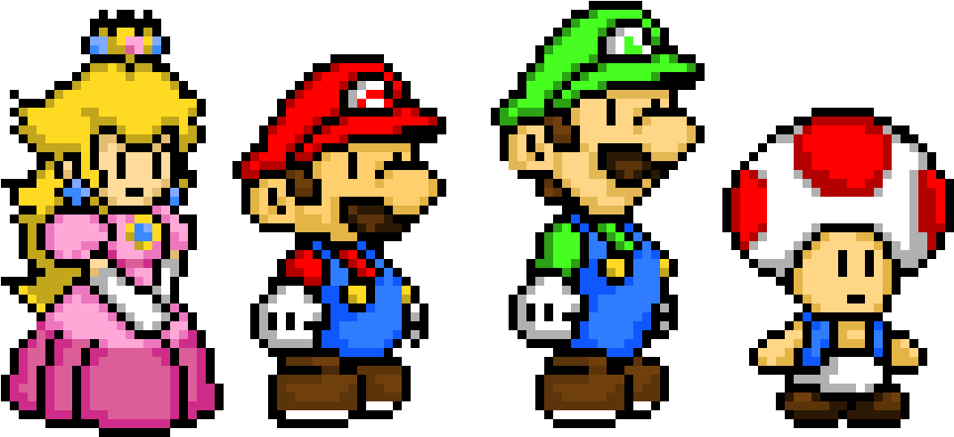 Mario Characters (1070x560), Png Download