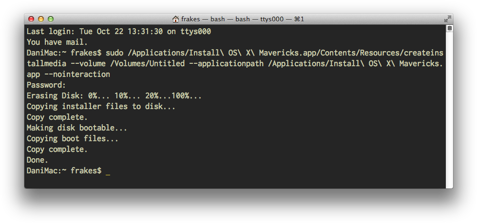 Using The Createinstallmedia Command In Terminal (994x473), Png Download