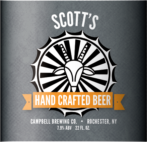 Beer Label With Necker (490x677), Png Download