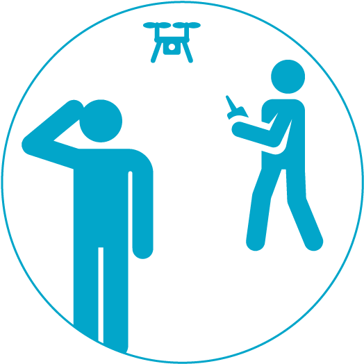 Icon Drone Race Blue (595x567), Png Download