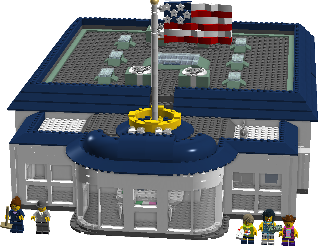 Usps Post Office (1128x838), Png Download