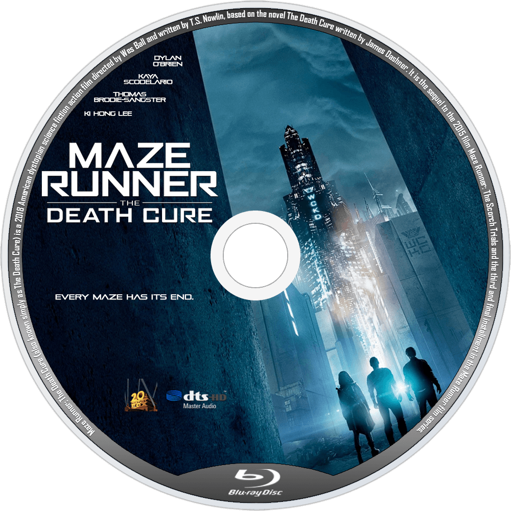 The Death Cure Bluray Disc Image (1000x1000), Png Download