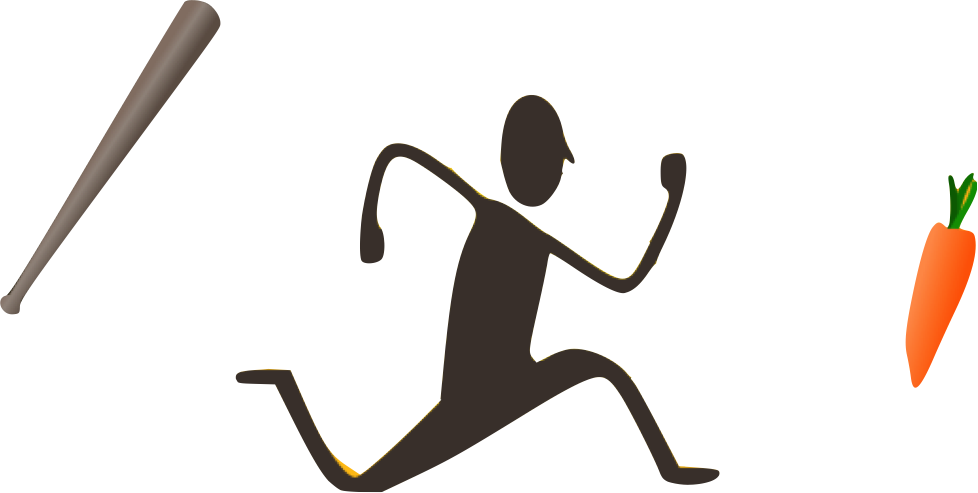 Carrot And Stick Png (978x493), Png Download