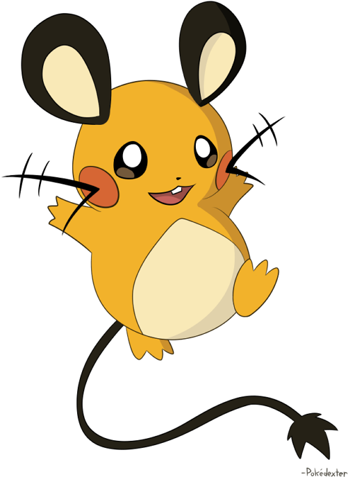 Hopping Dedenne (528x700), Png Download