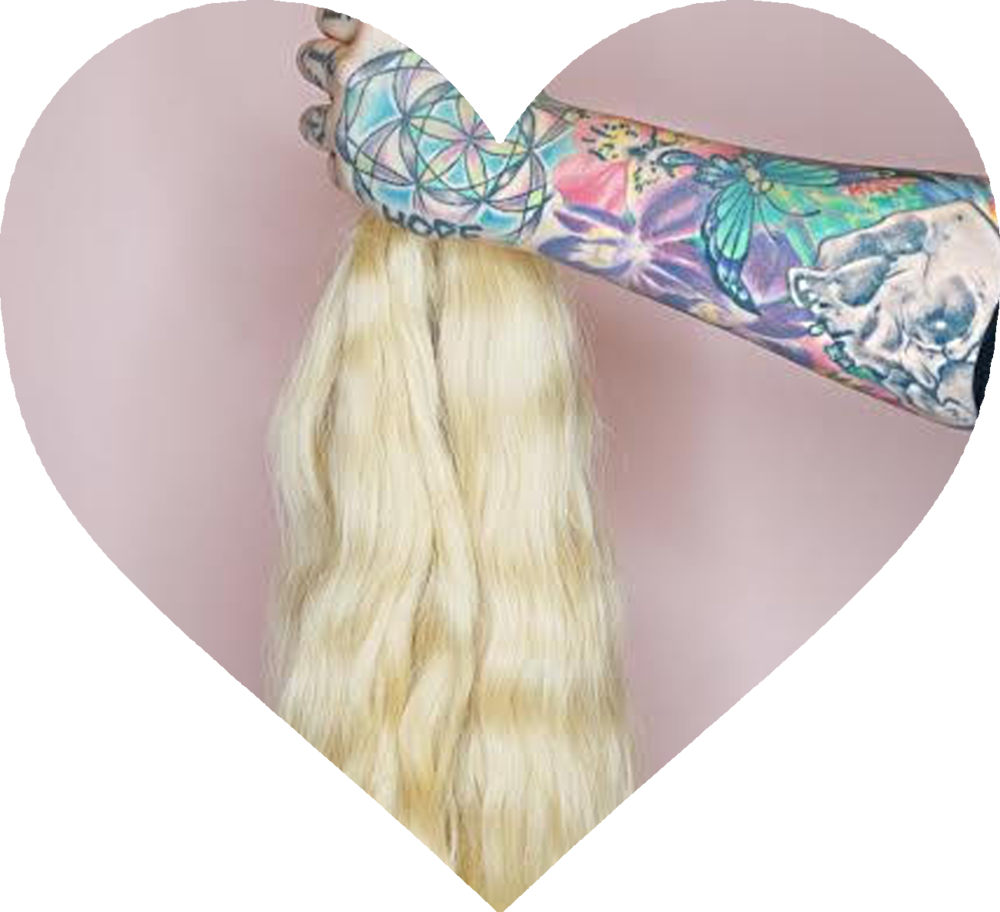 Tattoohairheart (1000x912), Png Download