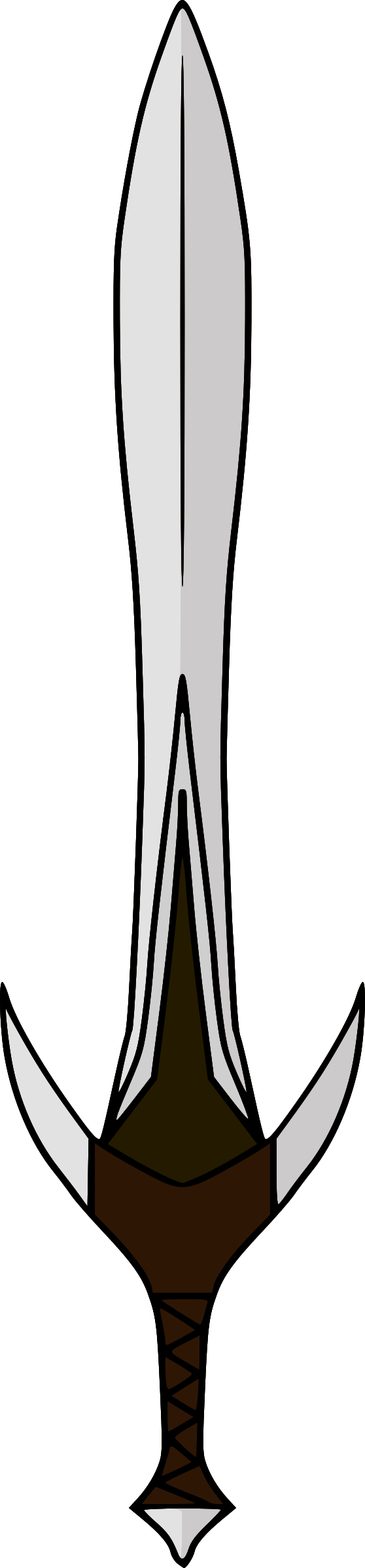 This Free Icons Png Design Of Elven Short Sword (558x2400), Png Download