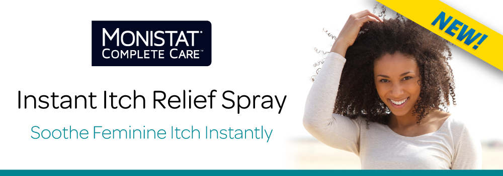 Monistat Complete Care™ Instant Itch Relief Spray (1000x351), Png Download