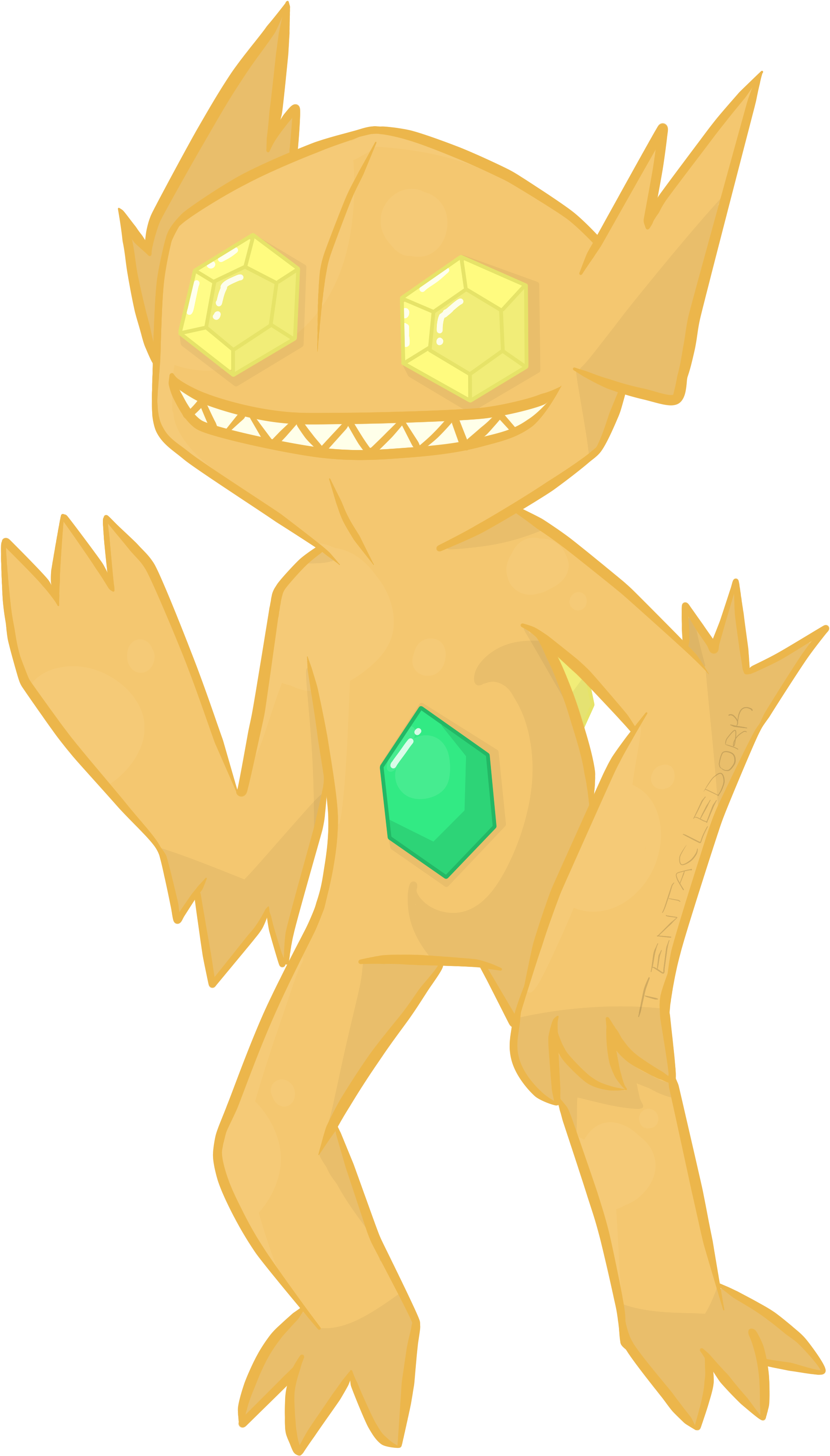 Shiny Sableye I Drew A Little While Back On My Da (2500x3500), Png Download