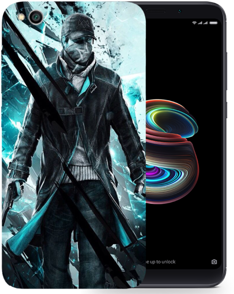 Aiden Pearce Printed Case Cover For Redmi 5a By Mobiflip (600x600), Png Download