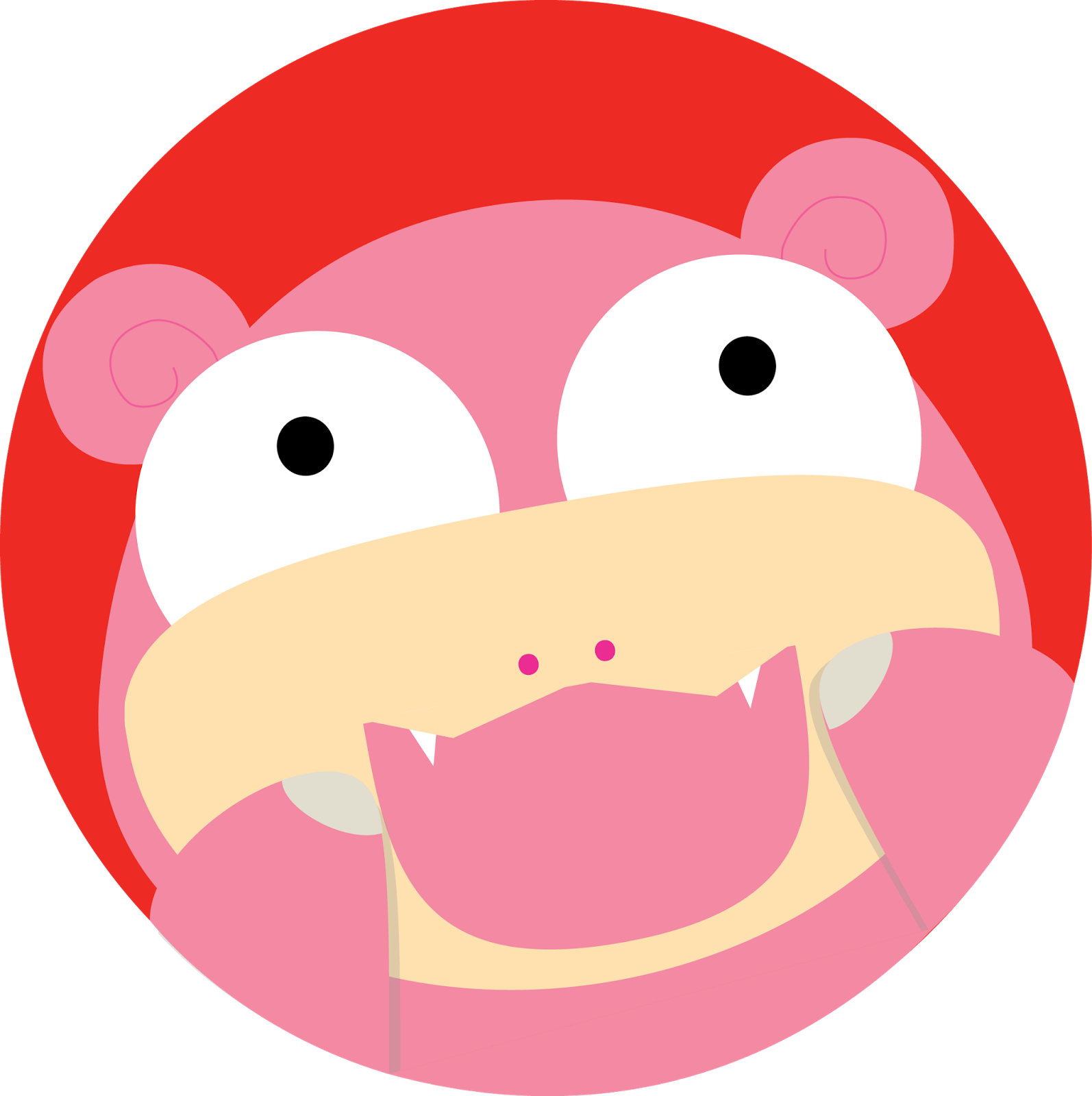 Happy Slowpoke (1594x1600), Png Download
