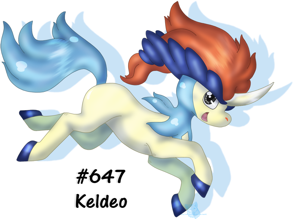 #647 Keldeo (1040x782), Png Download