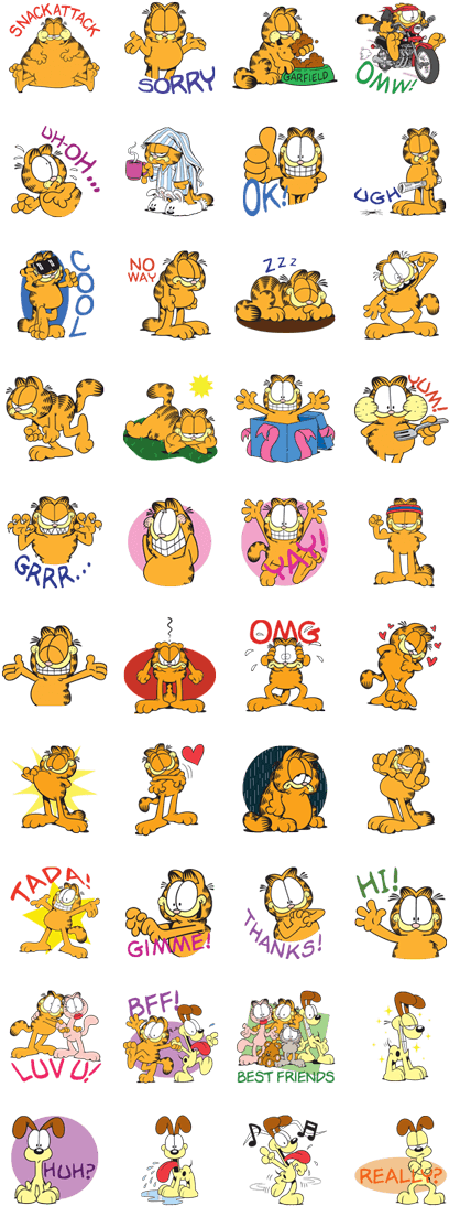 Garfield Animated (420x1121), Png Download