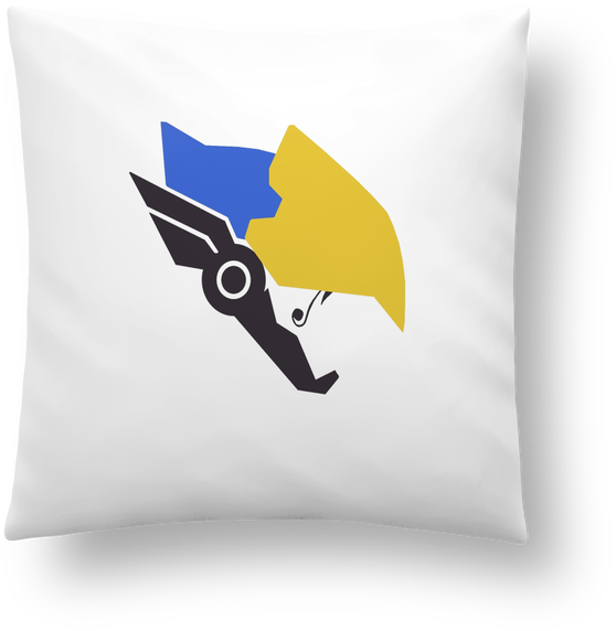 Coussin Synthétique Doux 41 X 41 Cm Pharah Par Lisartistaya (690x850), Png Download