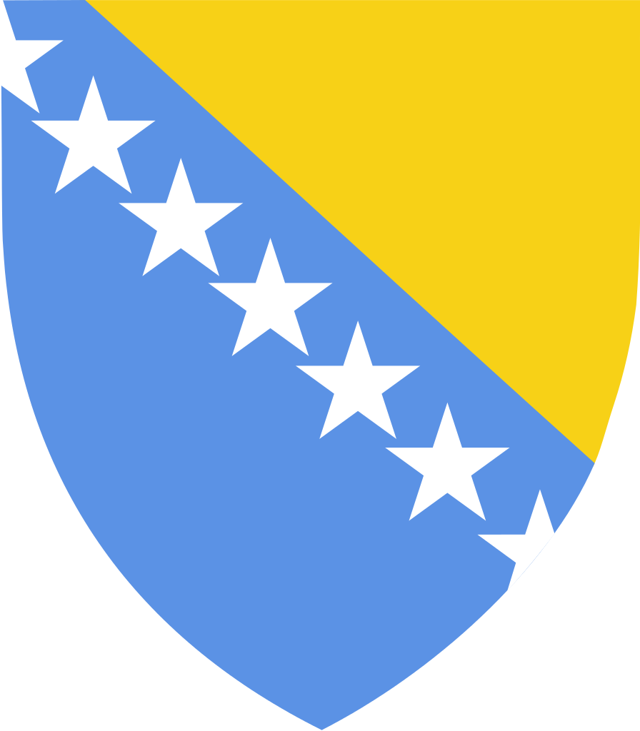 Yu Images Coat Of Arms Of Bosnia And Herzegovina Hd (896x1024), Png Download