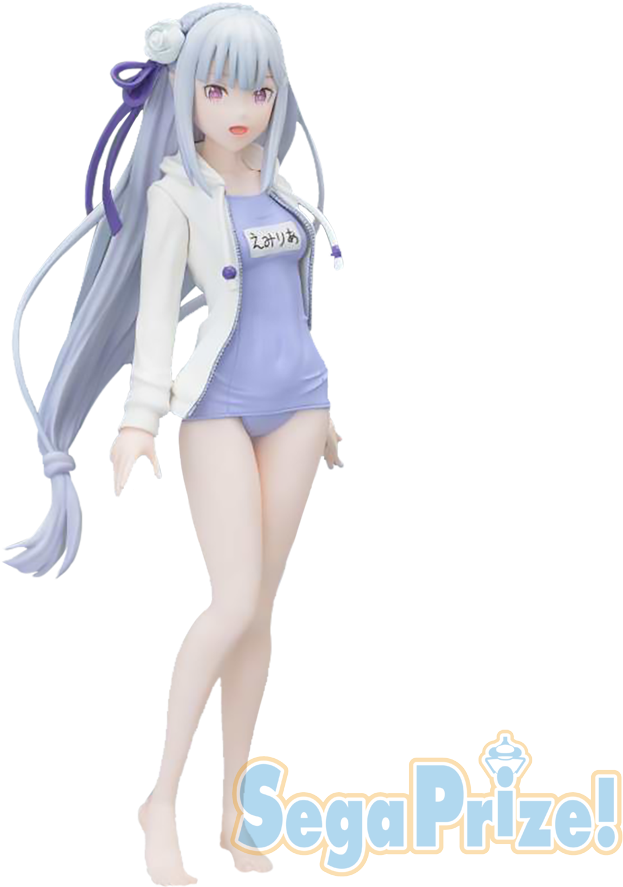 Zero − Starting Life In Another World Emilia's Summer (1000x1000), Png Download