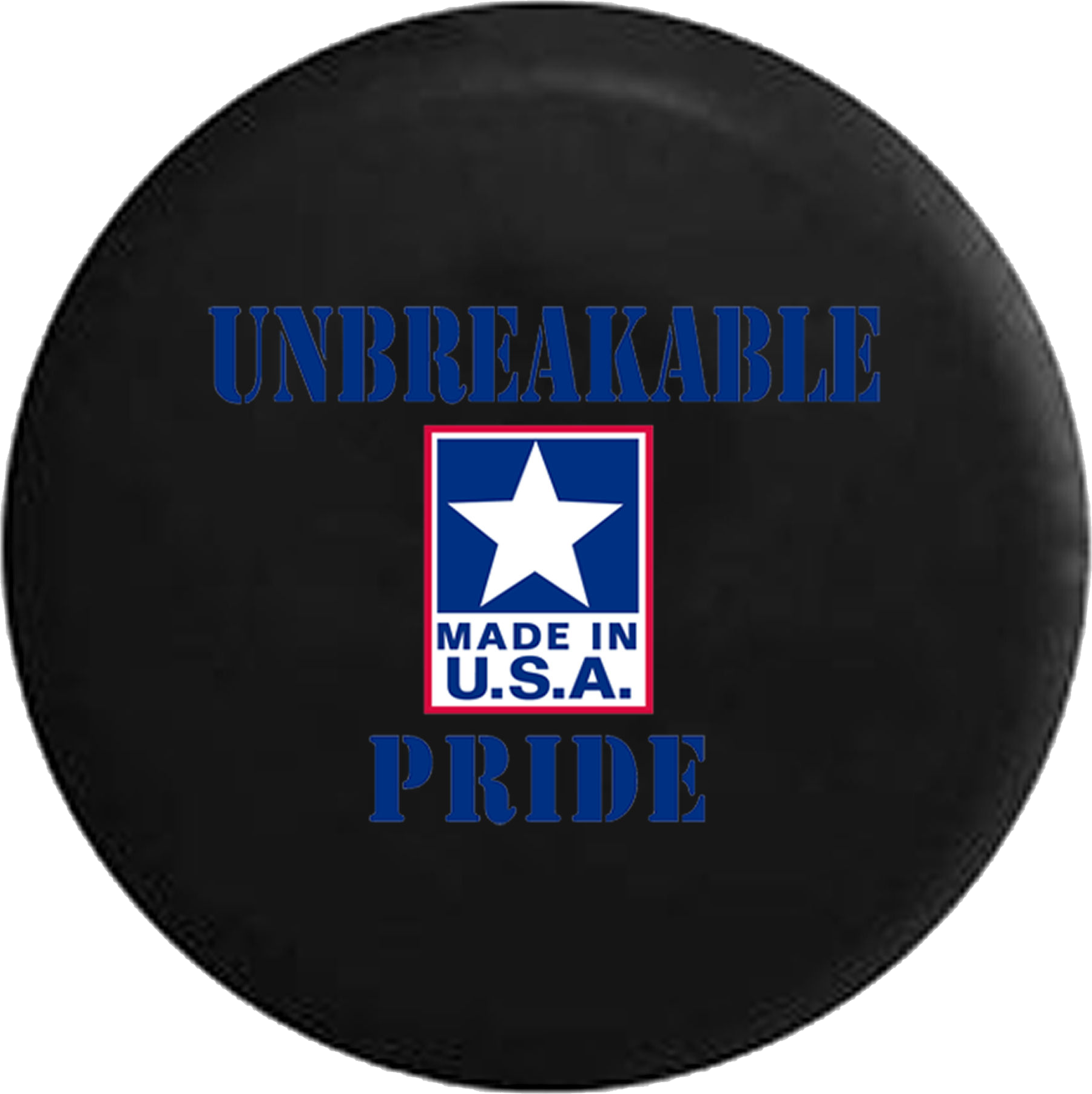 Made In Usa Stamp Jeep Camper Spare Tire Cover 35- (1800x1804), Png Download