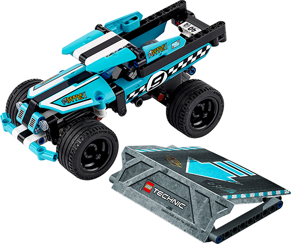 Technic 42059 Stunt Truck, , Large (586x492), Png Download