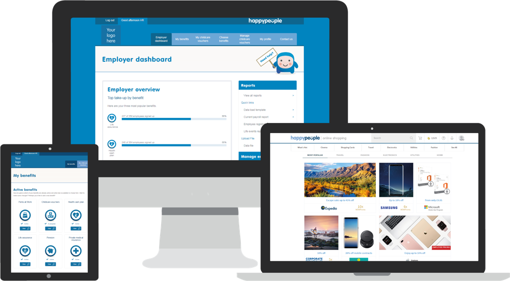 Employee Benefits Software Platform (1000x551), Png Download