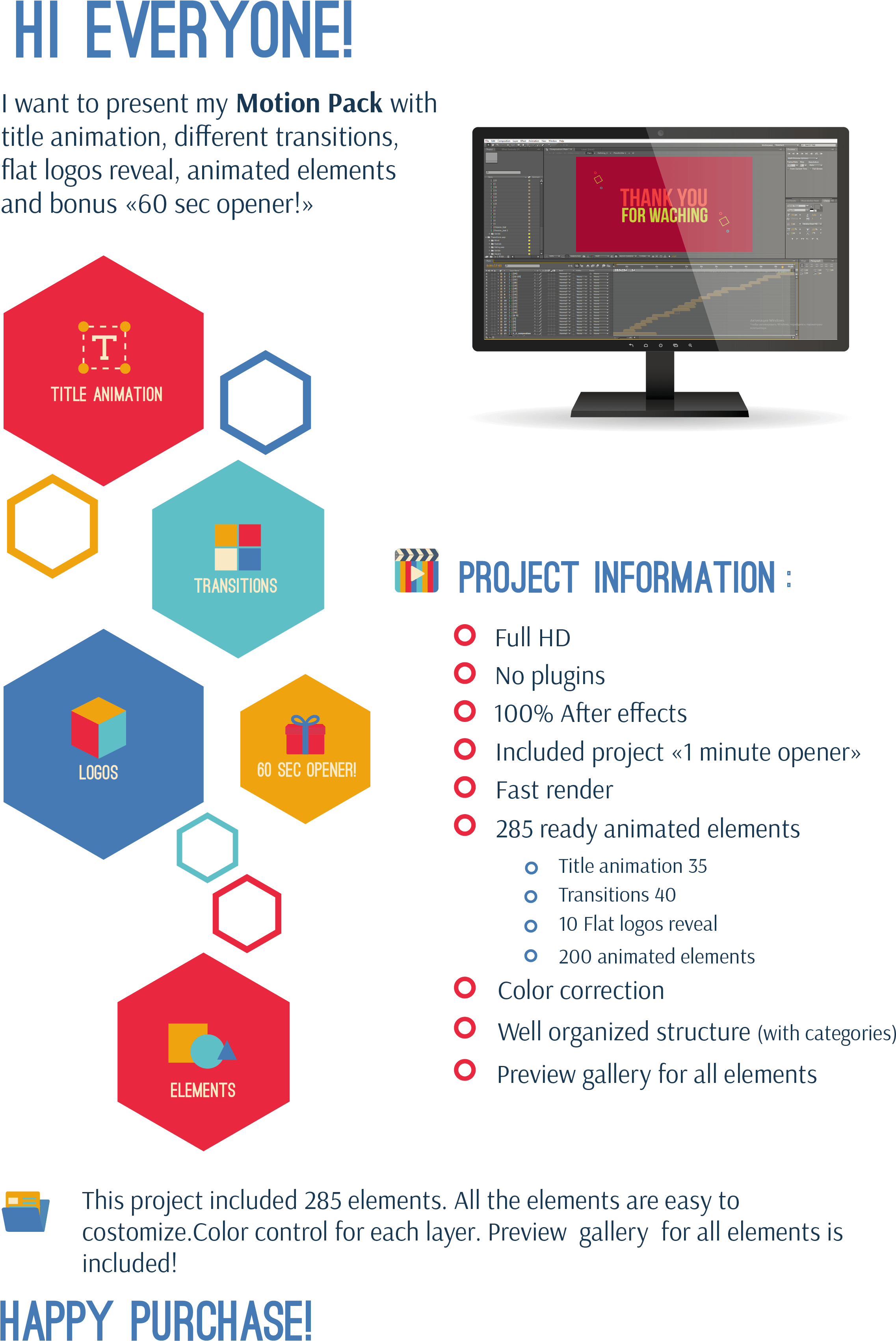 Full Hd No Plugins 100% After Effects Included Project (2458x3550), Png Download