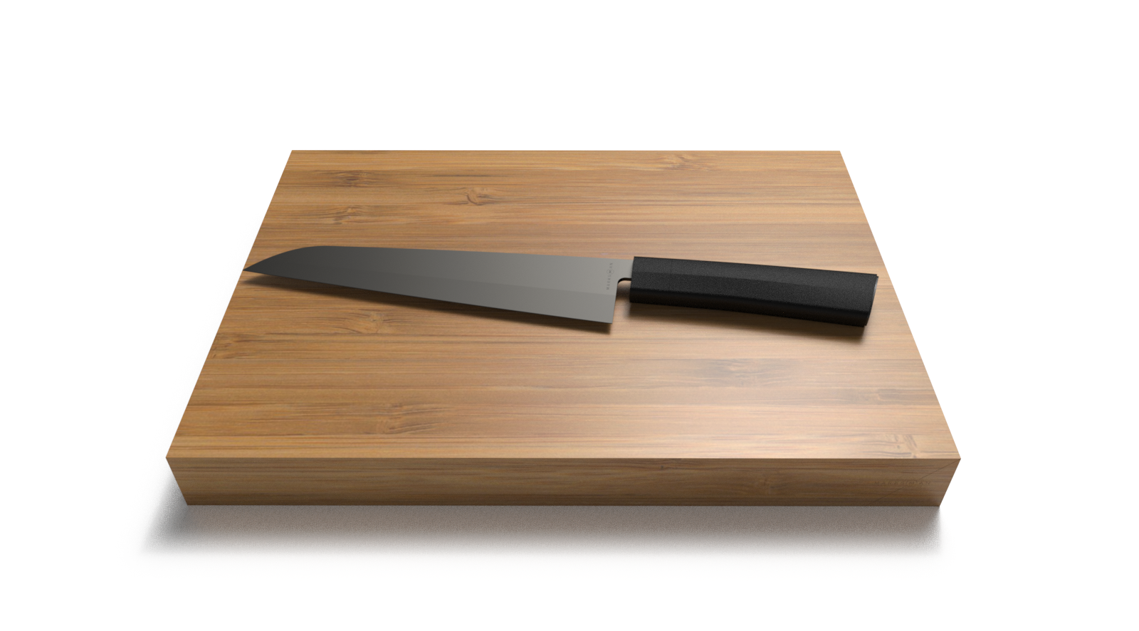 Marksman Chef's Knife & Cutting Block (1600x887), Png Download