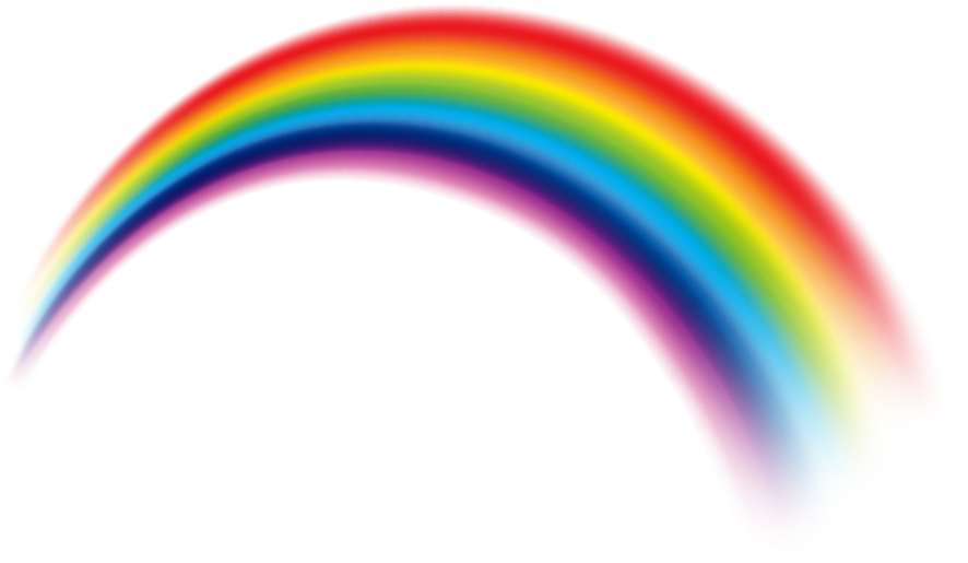 Pink Rainbow Sky Pattern Free Clipart Hq (1000x1000), Png Download