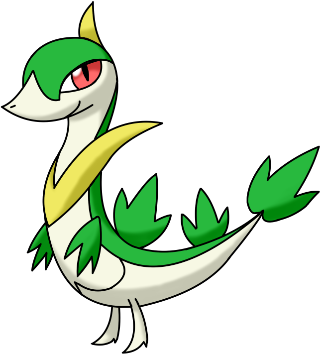 Servine Is The Middle Form Of Snivy, Who Is Objectively (1000x1000), Png Download