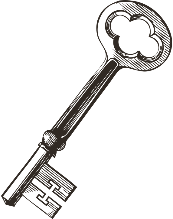 Key Images Key Vintage Lock (730x720), Png Download