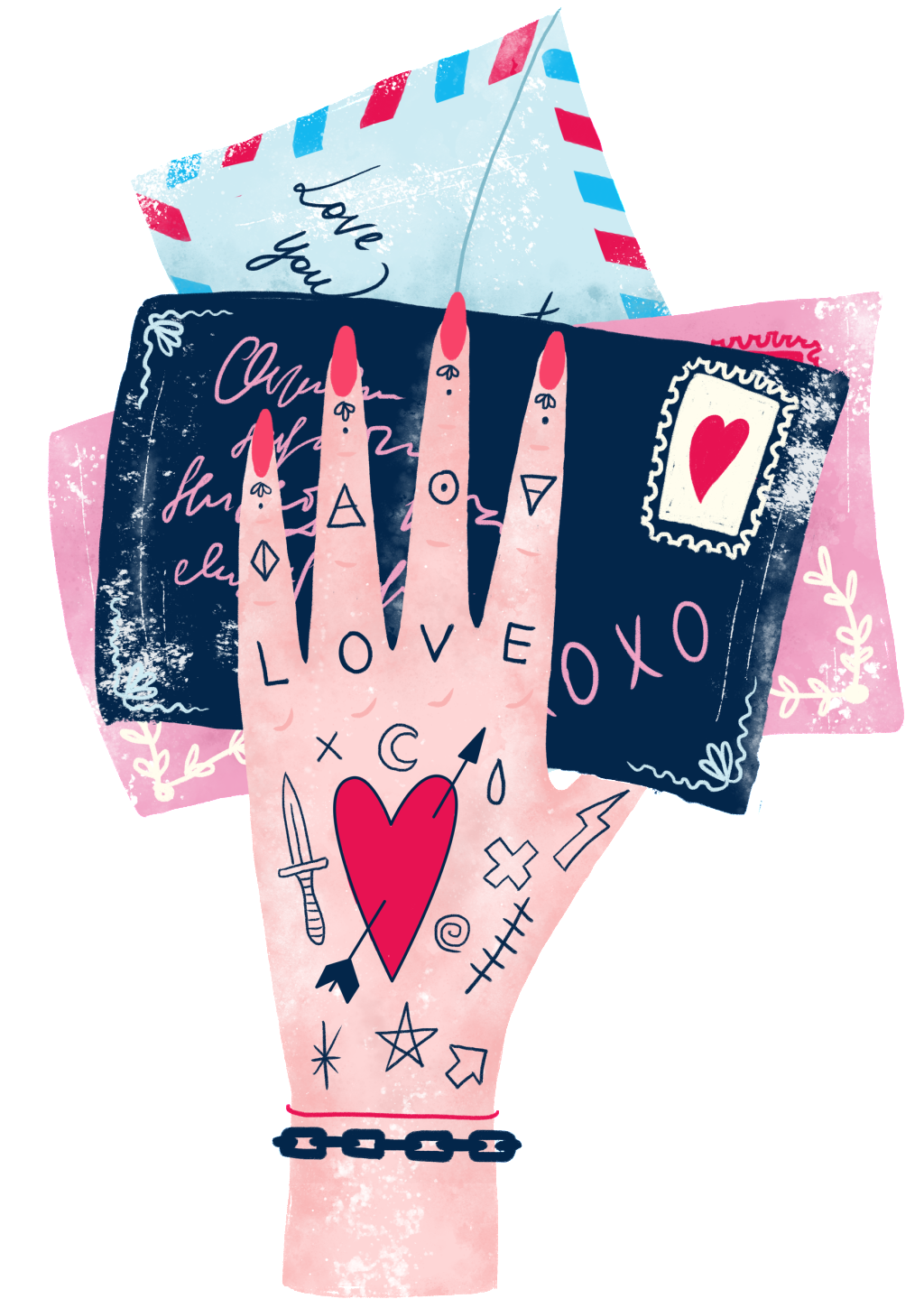 Cartoon Pattern Hand Drawn Transparent (1024x1439), Png Download