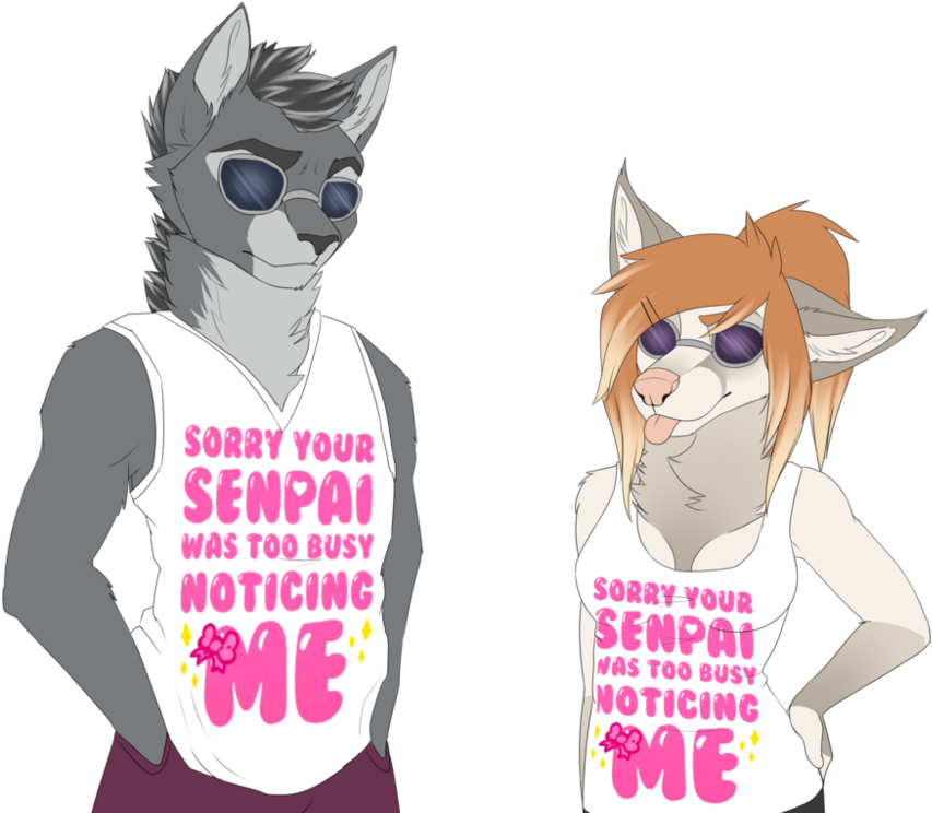 Your Senpai Does Not Notice (999x799), Png Download