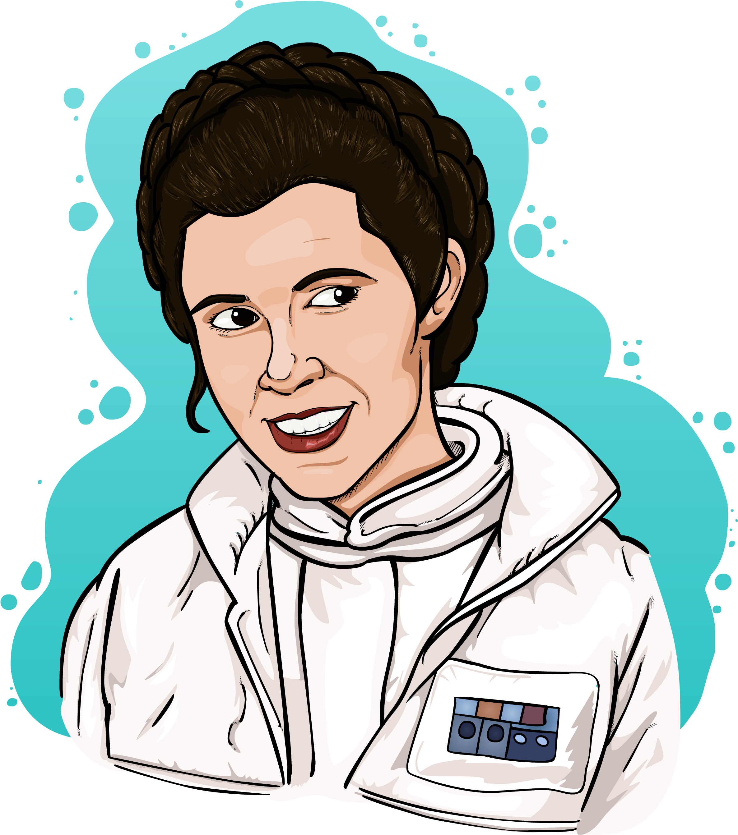 Author Comments - R - I - P - Carrie Fisher (2738x2738), Png Download