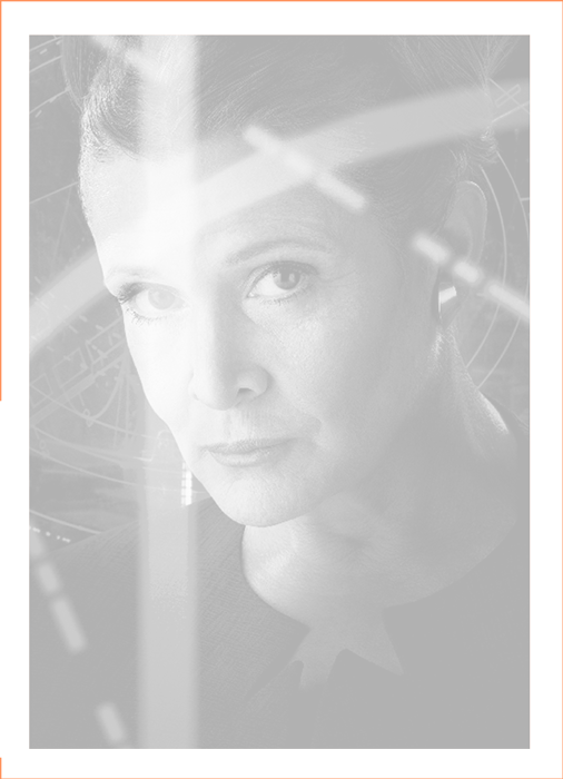 Carrie Fisher (506x700), Png Download