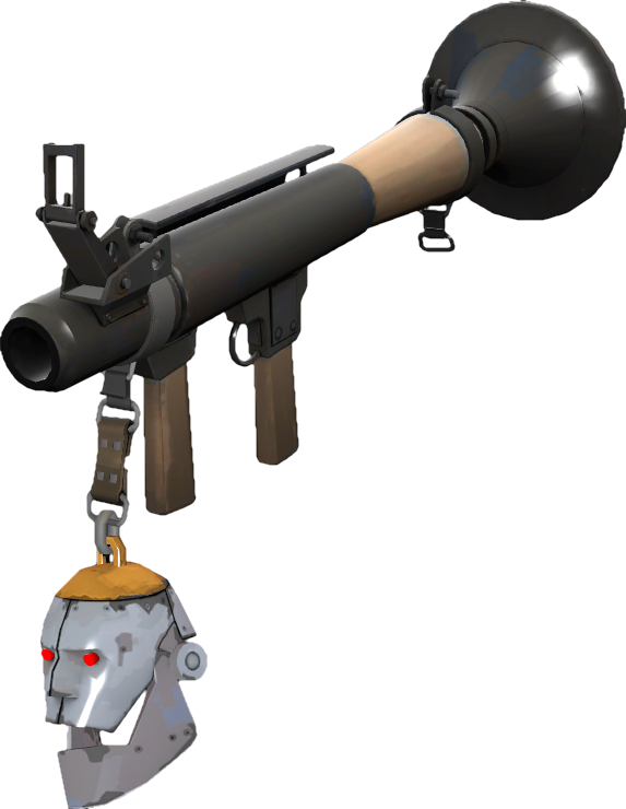 Silver Botkiller Rocket Launcher Photo (573x740), Png Download