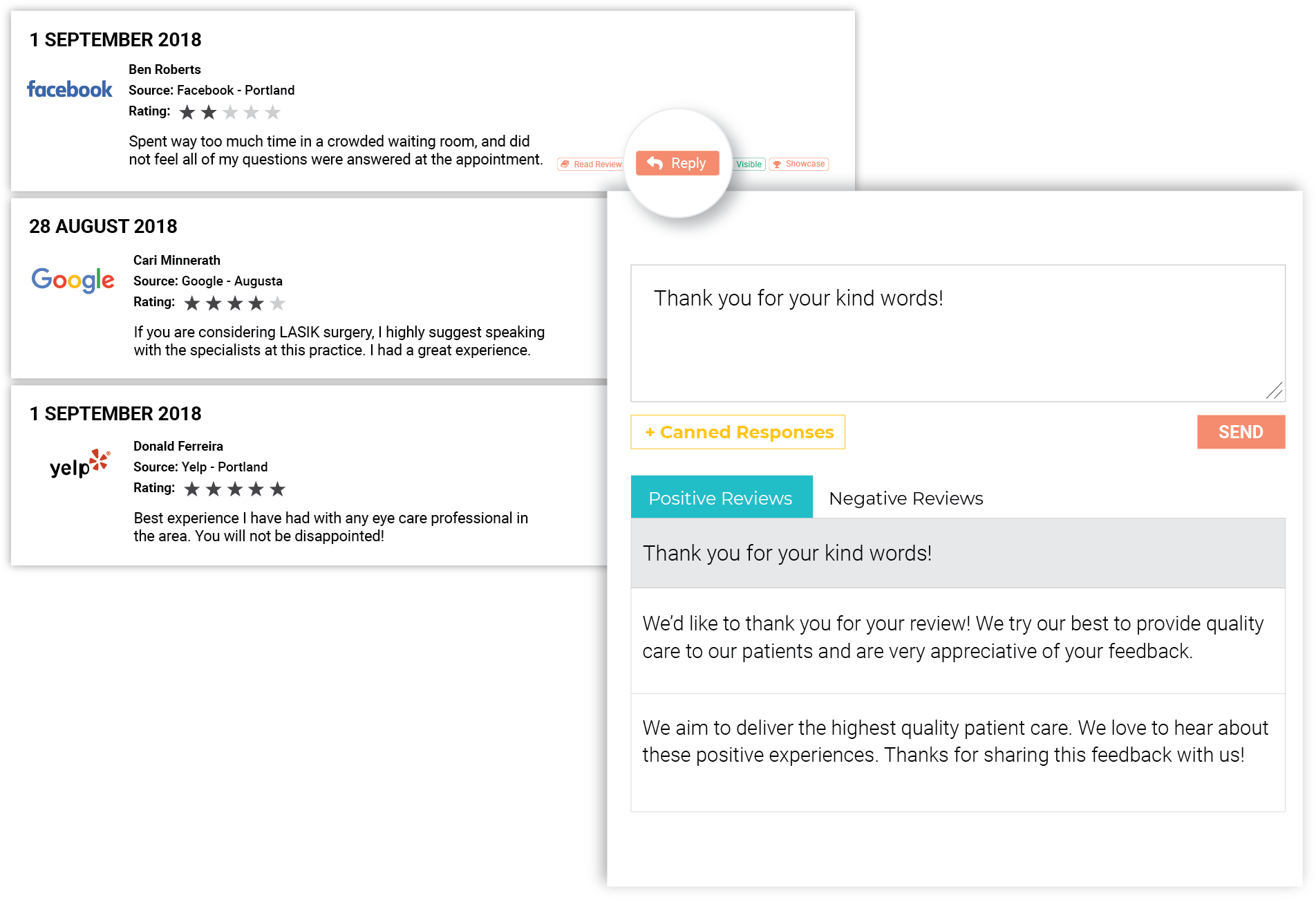Manage Your Reviews From Our Mobile App Or From Your (1930x1328), Png Download
