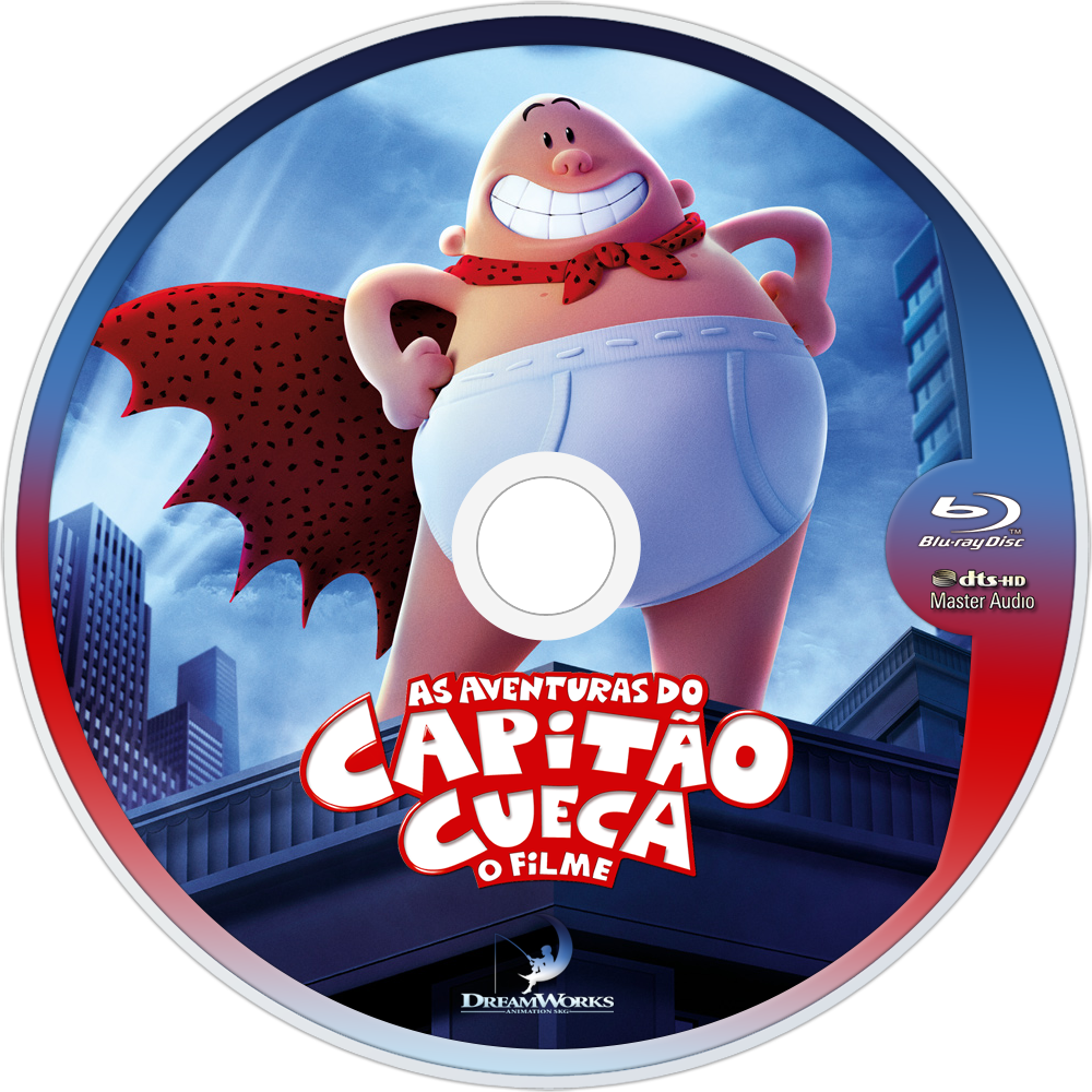 Captain Underpants Bluray Disc Image (1000x1000), Png Download