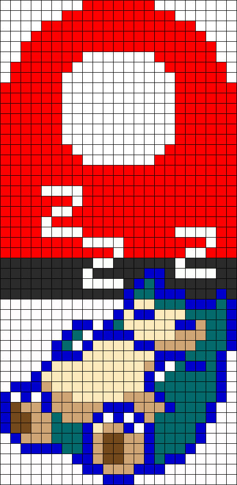 Snorlax Door Hanger Perler Bead Pattern / Bead Sprite (484x988), Png Download