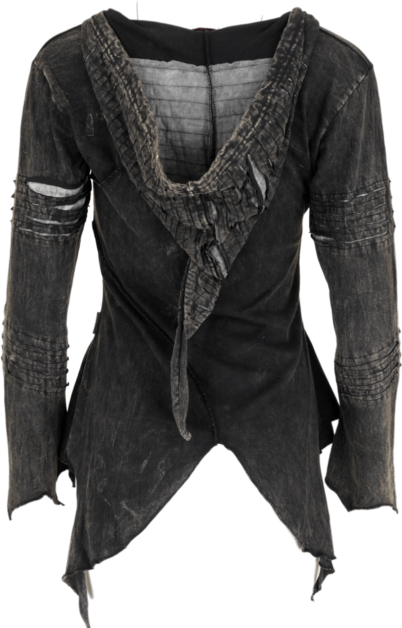 Pixie Hooded Gothic Top (1000x1250), Png Download