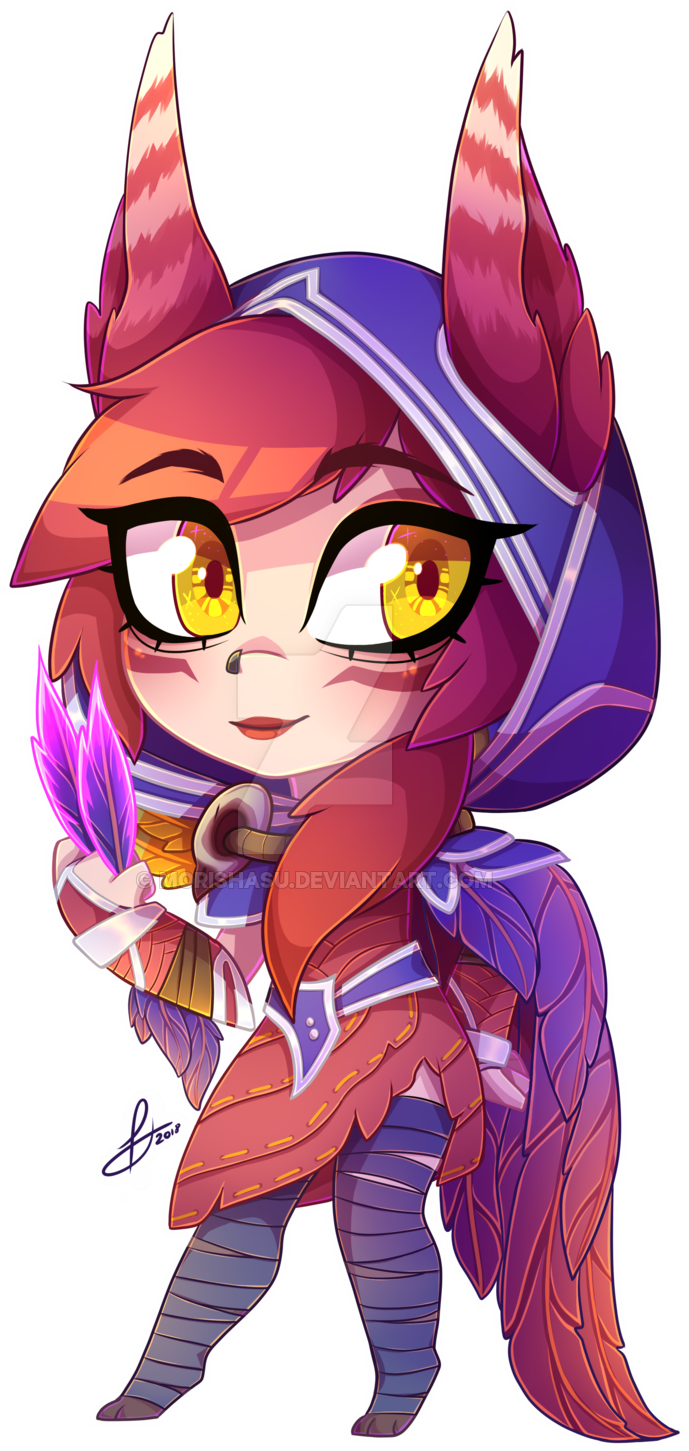 [fa] Xayah By Morishasu (1024x1486), Png Download