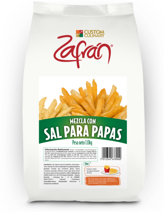 Sal Para Papas Su1kg Cara (570x703), Png Download