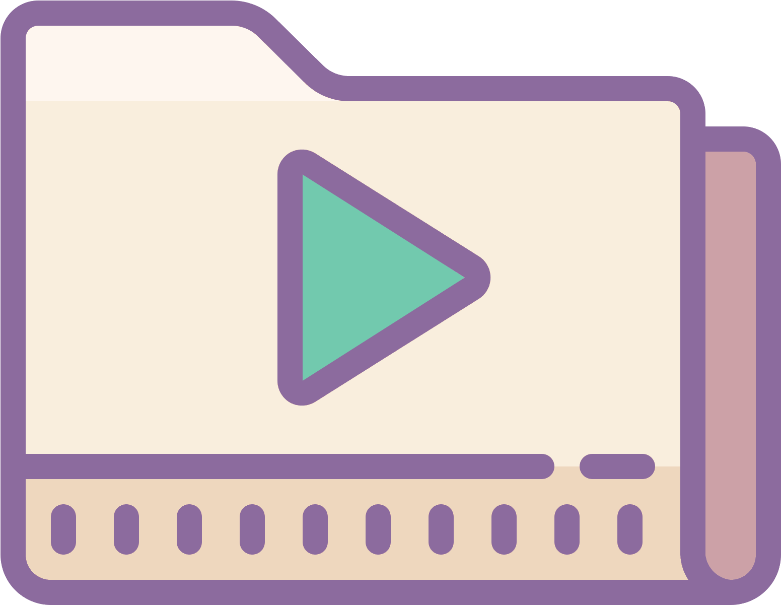 Movies Folder Icon (1600x1600), Png Download