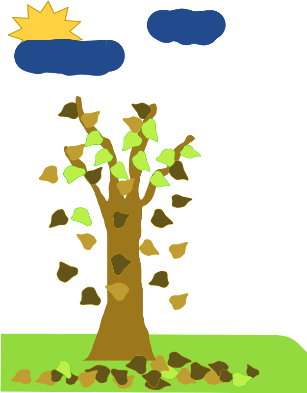 Leaves And The Four Seasons Lesson Plan For Preschool (683x800), Png Download
