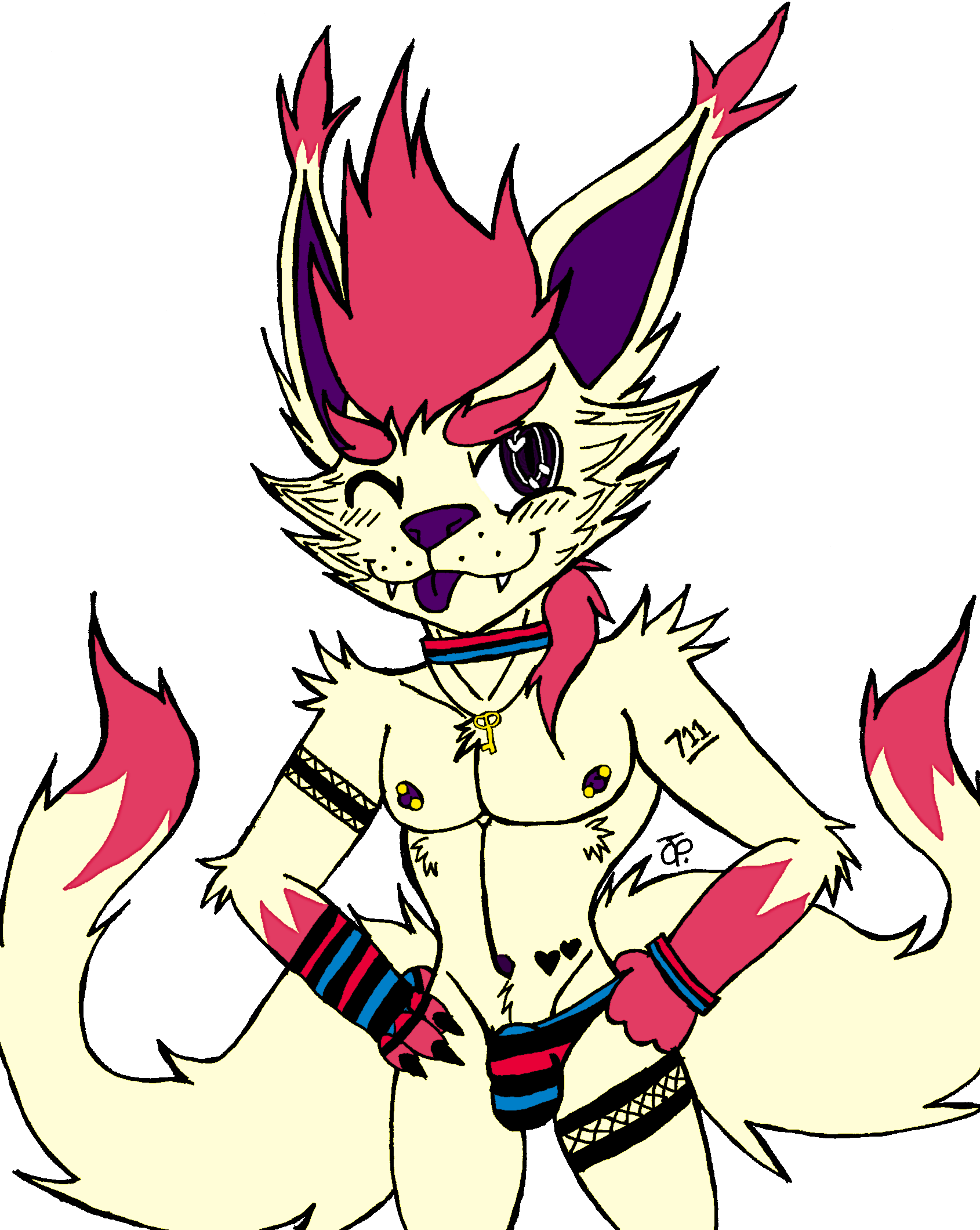 Jinx The Kitsune (1690x2120), Png Download
