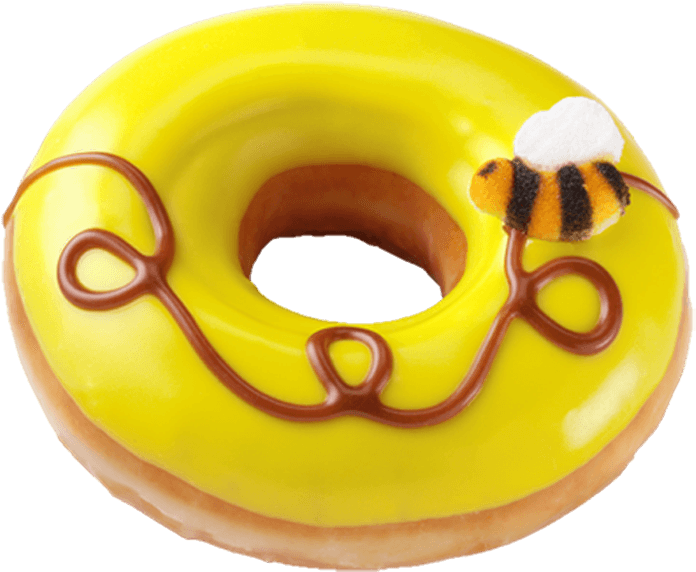 Honey Bee Doughnut @ Krispy Kreme For A Limited Time (900x720), Png Download