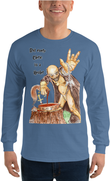 "not Every Cleric Is A Healer" Long Sleeve T-shirt (600x600), Png Download