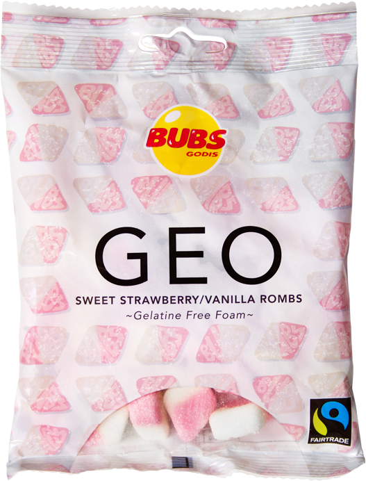 Geo Sweet Strawberry Vanilla Rombs (527x692), Png Download
