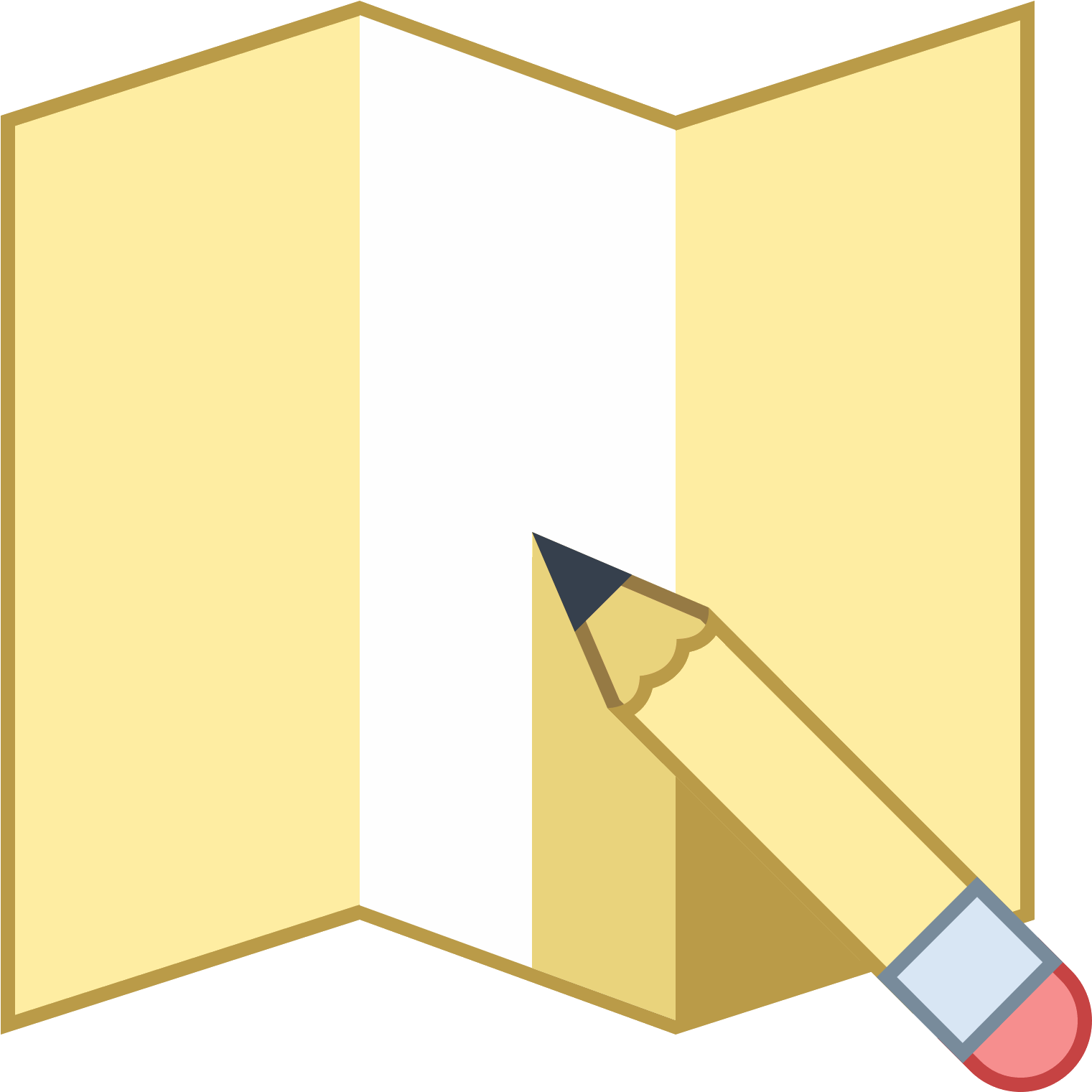 Map Editing Icon (1600x1600), Png Download