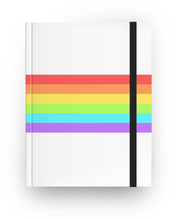 Caderno Pride Flag De Unicorn In A Comana (800x800), Png Download
