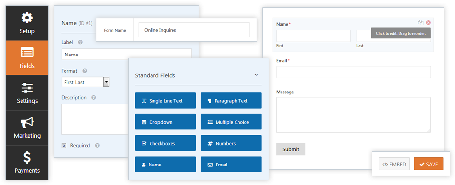 All The Wordpress Contact Form Features You Need (939x384), Png Download