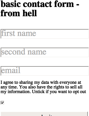 Contact Form Png (1024x600), Png Download