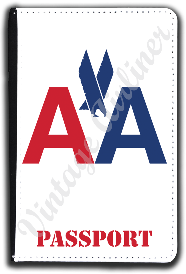 Aa 1968 Aa Logo Passport Case (658x1024), Png Download